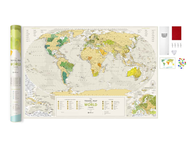 Scratch Map Geography World inside content