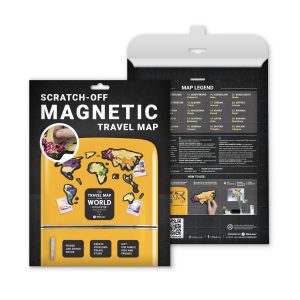 Scratch Map Magnetic World packaging