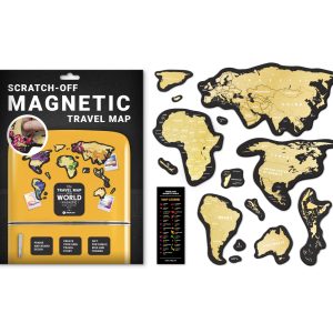 Scratch Map Magnetic World inside content