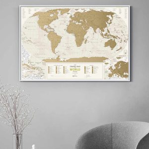 Scratch Map Geography World interior