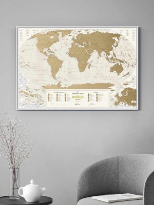 Scratch Map Geography World interior