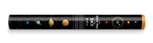 Star Map Of The Sky gift tube