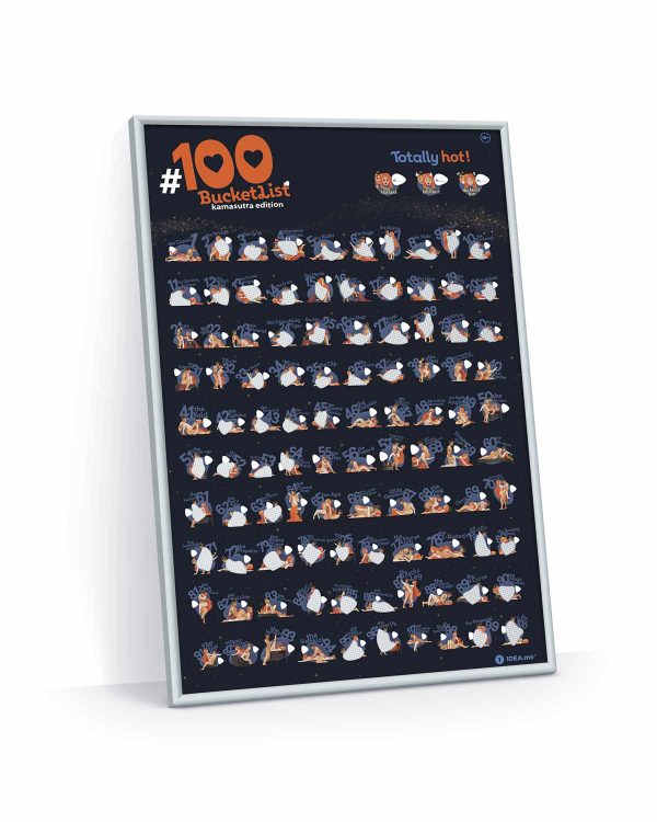 100 bucketlist Kamasutra Edition in frame