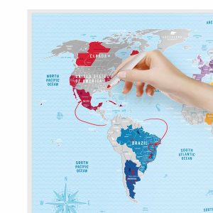 Scratch Map Silver World travel planing