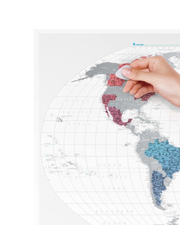 Scratch Map Air World scratched countries