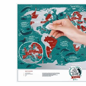 Scratch Map Marine World scratched countries