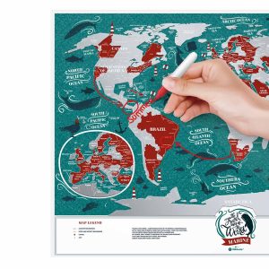 Scratch Map Marine World travel planing